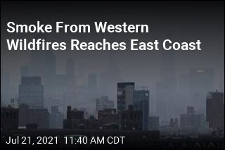 Massive Wildfires in West Bring Haze to East Coast