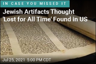 Jewish Artifacts Thought &#39;Lost For All Time&#39; Found in US