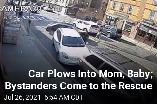 Video Shows Rescue After Mom and Baby Hit by Car