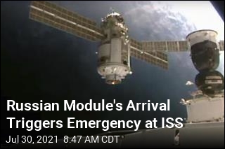 Arriving Russian Module Shifts ISS Out of Position