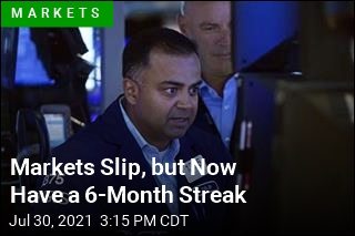 Markets Slip, but Now Have a 6-Month Streak