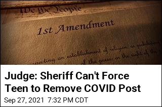 Judge: Sheriff Can&#39;t Force Teen to Remove COVID Post