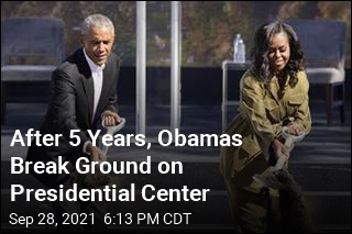 Obamas Finally Break Ground on Presidential Center