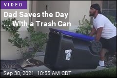 Heroic Dad Catches Alligator in Trash Can