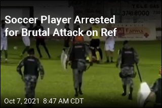 Soccer Player Faces Attempted Murder Charge Over Kicking Ref in Head