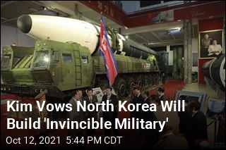 Kim Vows North Korea Will Build &#39;Invincible Military&#39;