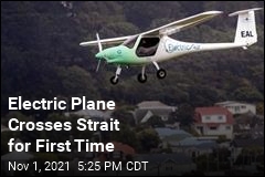 Electric Plane Crosses Strait for First Time