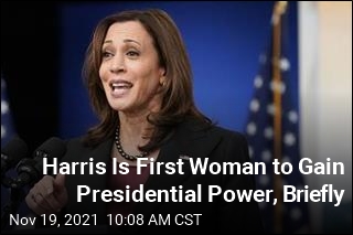 Harris Is First Woman to Gain Presidential Power, Briefly