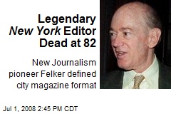 Legendary New York Editor Dead at 82