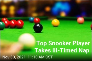 Top Snooker Player Takes Ill-Timed Nap