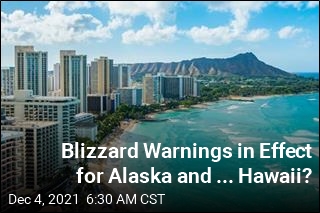 Blizzard Warnings in Effect for Alaska and ... Hawaii?