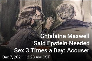 Ghislaine Maxwell Said Epstein Needed Sex 3 Times a Day: Accuser