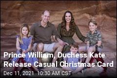 Prince William, Duchess Kate Release Casual Christmas Card