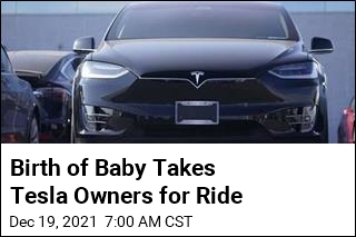 Moms Gives Birth in Tesla on Autopilot