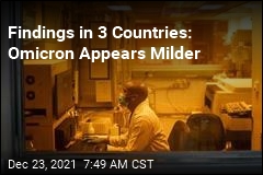 Findings in 3 Countries: Omicron Appears Milder