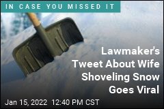 Lawmaker&#39;s Tweet About Wife Shoveling Snow Goes Viral