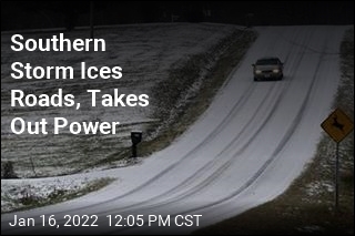 Storm Ices Roads in South Before Turning North