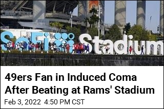 Fan in 49ers Jersey Beaten Outside Rams Stadium