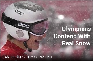 Olympians Contend With Real Snow