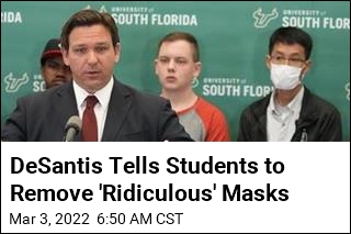 DeSantis Scolds Students for Wearing Masks