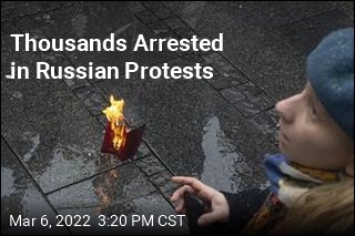 Police Arrest Thousands at Protests Across Russia