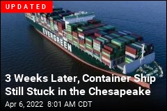 Another Container Ship Stuck, This Time in the US