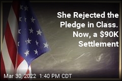 She Rejected the Pledge in Class. Now, a $90K Settlement