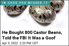 He Bought 800 Castor Beans, Told the FBI It Was a Goof