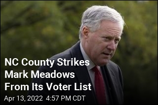 NC County Strikes Mark Meadows From Its Voter List