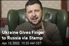 Ukraine Gives Finger to Russia via Stamp