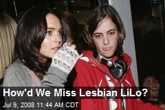 How'd We Miss Lesbian LiLo?