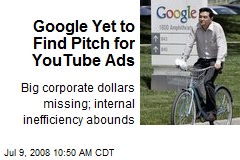 Google Yet to Find Pitch for YouTube Ads