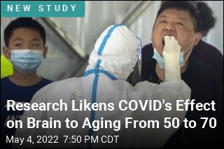 Research Likens COVID&#39;s Effect on Brain to Aging From 50 to 70