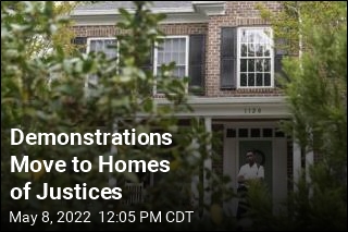 Demonstrations Move to Homes of Justices