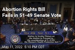 Abortion Rights Bill Fails in 51-49 Senate Vote