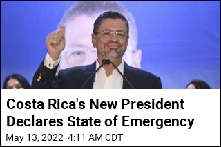 Costa Rica&#39;s New President Declares State of Emergency