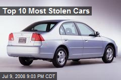 Top 10 Most Stolen Cars