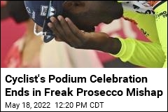 Freak Prosecco-Cork Injury Forces Cyclist Out of Race