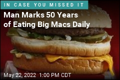 Man Marks 50 Years of Eating Big Macs Daily