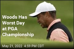 Woods Posts His Worst Score at PGA Championship