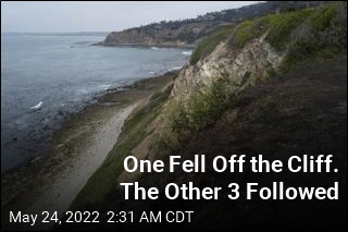 One Fell Off the Cliff. The Other 3 Followed