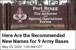 Here Are the Recommended New Names for 9 Army Bases