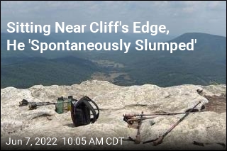 Hiker Seemingly Passes Out in the Worst of Places
