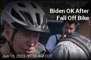 Biden OK After Fall Off Bike