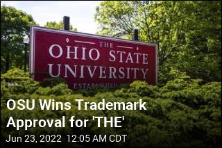 Ohio State Trademarks &#39;THE&#39; for Merchandise