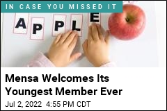 Mensa Welcomes Its Youngest Member Ever