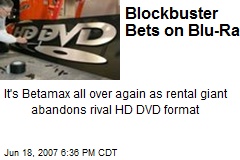Blockbuster Bets on Blu-Ray