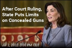 After Court Ruling, State Puts Limits on Concealed Guns