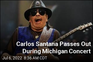 Carlos Santana Passes Out During Michigan Concert
