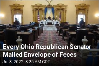 Every Ohio Republican Senator Mailed Envelope of Feces